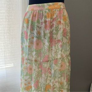 NWT Vince Camuto Floral Maxi Skirt 1X